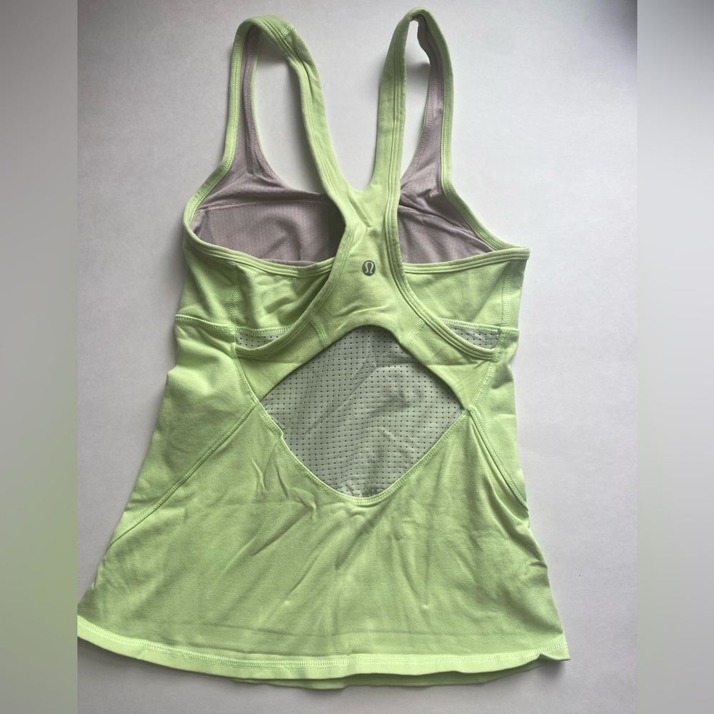 Lululemon Softie Racerback Tank, Size: 4, Color: Soft Neon Yellow